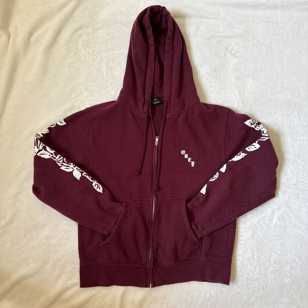 OBEY Burgundy Zip-Up Sweatshirt🖤